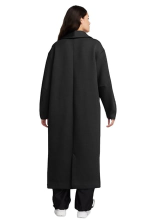 Nike Sportswear Tech Fleece Womens Oversized Duster Jacket Oversize Kadın Uzun Ceket Siyah