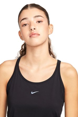 Nike One Classic Dri Fit Womens Tank Reflektörlü Kadın Antreman Atleti Siyah