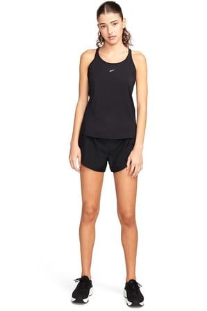Nike One Classic Dri Fit Womens Tank Reflektörlü Kadın Antreman Atleti Siyah