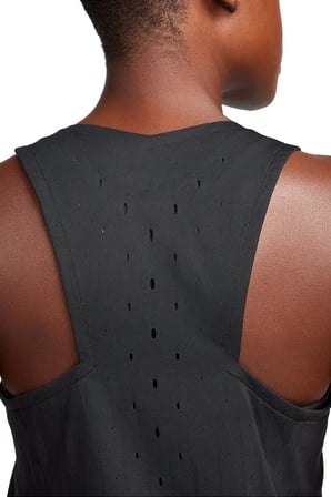 Nike Dri Fit AeroSwift Running ADV Singlet Tank Top Black Lazer Kesim Koşu Atleti Siyah