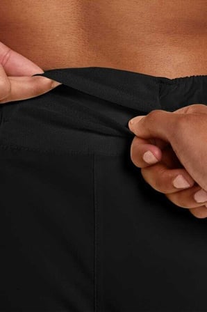 Nike One Swoosh Dri Fit MR Loose Fit Womens Running Short Slip Astarlı Bol Kesim Kadın Koşu Antreman Şortu Siyah