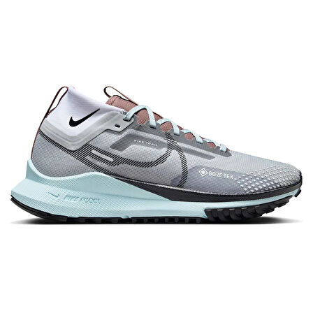 Nike React Pegasus Trail 4 GoreTex Su Geçirmez Reflektörlü Yürüyüş Koşu Ayakkabısı Gri-Mavi