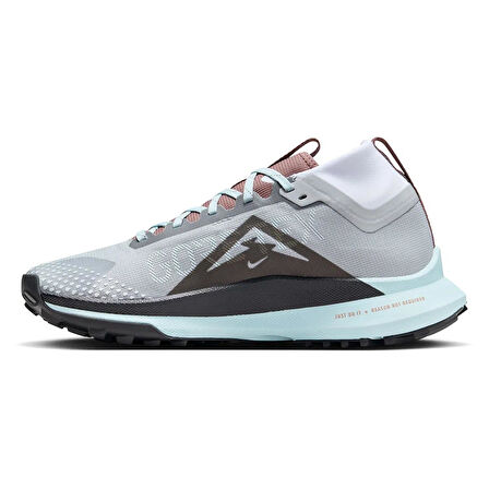Nike React Pegasus Trail 4 GoreTex Su Geçirmez Reflektörlü Yürüyüş Koşu Ayakkabısı Gri-Mavi