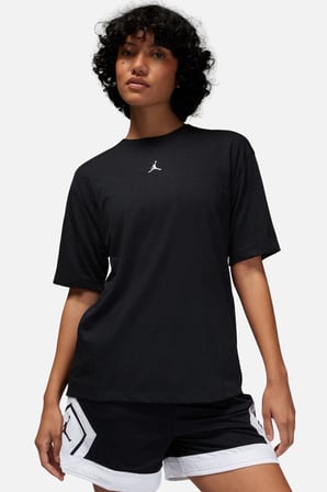 Nike Jordan Diamond Jumpan Women’s Loose Fit Top T-shirt Kadın Bol Kalıp File Detaylı Tişört Siyah