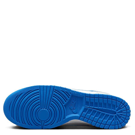 Nike Dunk Low Retro Leather Erkek Sneaker Hakiki Deri Beyaz Mavi Swoosh Spor Ayakkabı