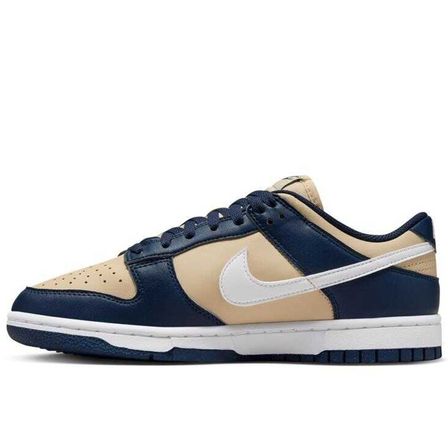 Nike Dunk Low Next Nature Leather Women Sneaker Hakiki Deri Beyaz Lacivert Kadın Spor Ayakkabı 