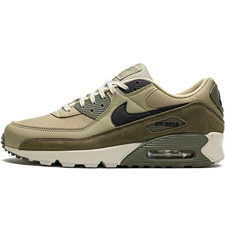 Nike Air Max 90  Leather Sneaker Green Hakiki Deri Erkek Günlük Spor Ayakkabı Yeşil