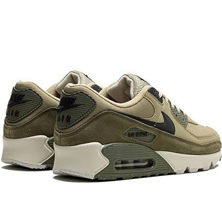 Nike Air Max 90  Leather Sneaker Green Hakiki Deri Erkek Günlük Spor Ayakkabı Yeşil
