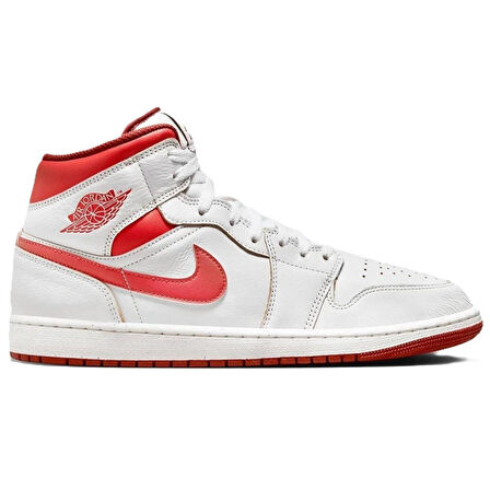 Nike Air Jordan Mid SE Leather Mens Sneaker Hakiki Deri Erkek Günlük Basketbol Spor Ayakkabı Beyaz