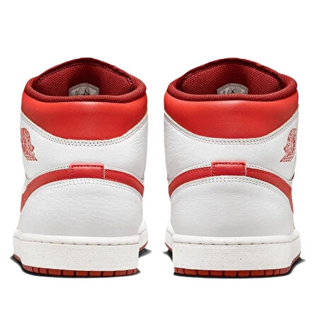 Nike Air Jordan Mid SE Leather Mens Sneaker Hakiki Deri Erkek Günlük Basketbol Spor Ayakkabı Beyaz