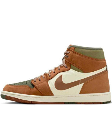 Nike Air Jordan MID Goretex Leather Sneaker Hakiki Deri Bilekli Su Geçirmez Nefes Alan Günlük Spor Ayakkabı Kahverengi