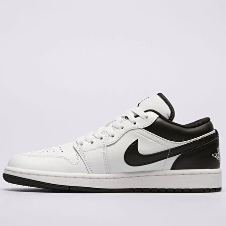 Nike Air Jordan 1 Low Leather Sneaker Hakiki Deri Beyaz Erkek Spor Ayakkabı