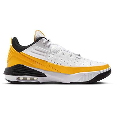 Nike Jordan Max Aura 5 Shoes Leather Hakiki Deri Bilekli Unisex Spor Ayakkabı Beyaz Sarı