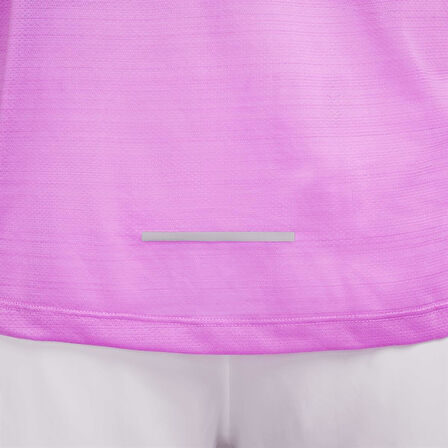Nike Miler Dri Fit Running Tee Purple Reflektörlü Koşu Antrenman Tişörtü Mor
