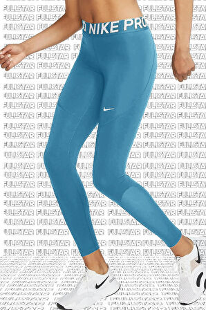 Nike Pro Tigh Fit Full Length Leggings Toparlayıcı Tam Boy Tayt Mavi