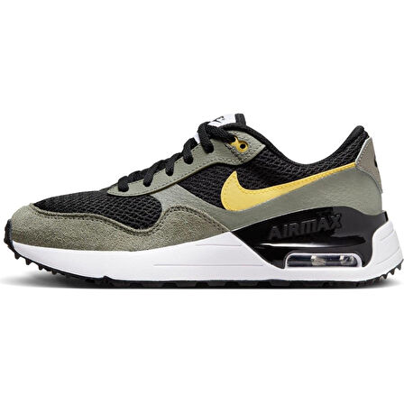 Nike Air Max Systm Leather Sneaker Hakiki Deri Unisex Günlük Spor Ayakkabı Siyah-Haki Yeşil