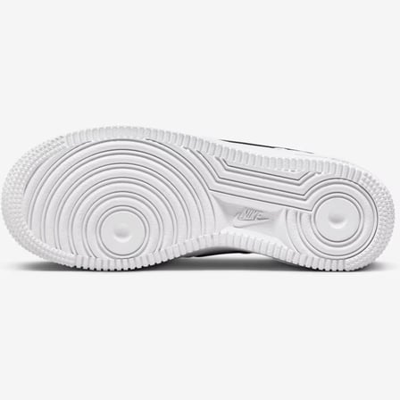 Nike Air Force 1 AF1 GS Leather Unisex Sneaker Swoosh Hakiki Deri Günlük Spor Ayakkabı Beyaz Siyah