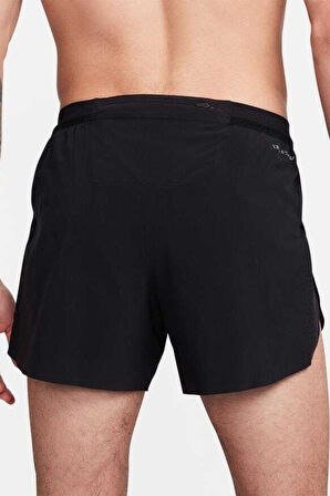 Nike Dri Fit ADV Aeroswift Brief Lined 4 Inch Short Erkek 4 Cepli Koşu Şortu Siyah