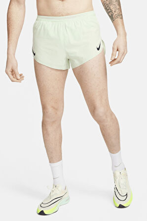 Nike AeroSwift Men's Dri Fit ADV 5cm (approx) Brief Lined Erkek Slip Astarlı Hafif Koşucu Şortu Açık Yeşil