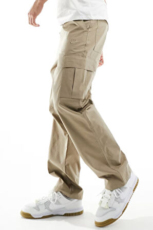 Nike Club Chino Woven Trousers Canvas Cargo Pant Dokuma Canvas Kargo Cepli Pantalon Bej