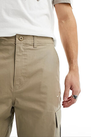 Nike Club Chino Woven Trousers Canvas Cargo Pant Dokuma Canvas Kargo Cepli Pantalon Bej
