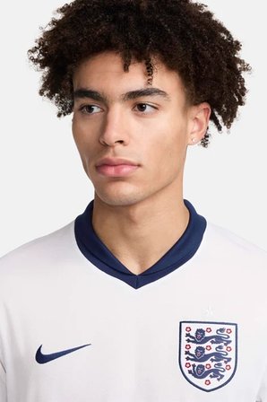 Nike Dri-Fit England 2024-2025 Home Stadium Mach Jersey İngiltere İç Saha Futbol Forması Beyaz