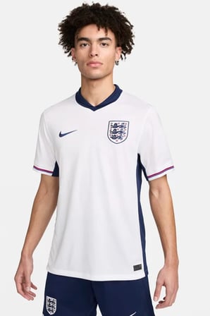 Nike Dri-Fit England 2024-2025 Home Stadium Mach Jersey İngiltere İç Saha Futbol Forması Beyaz