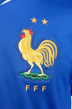 Nike FFF Dri-Fit 2024-2025 Home Stadium Mach Jersey Fransa İç Saha Futbol Forması Mavi