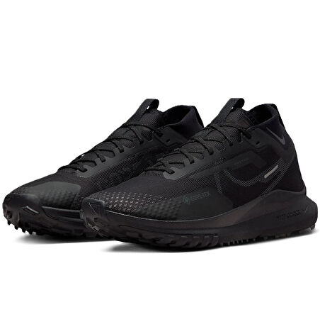 Nike React Pegasus Trail 4 GoreTex Su Geçirmez Nefes Alan Reflektörlü Yürüyüş Koşu Ayakkabısı Siyah
