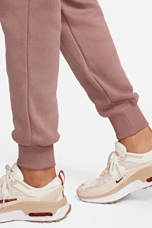 Nike Sportswear Phoenix Fleece Standart Fit Mid Rise Jogger Kadın Eşofman Altı Kahve