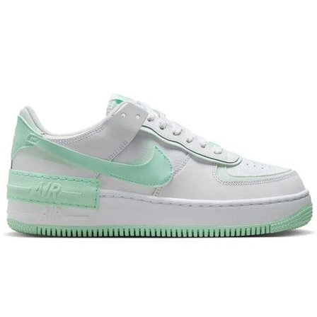 Nike Air Force 1 Shadow Sneaker Unisex Hakiki Deri Günlük Spor Ayakkabı Beyaz Yeşil