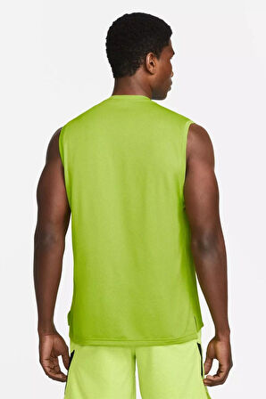 Nike Dri Fit Men Sports Tank Top Erkek Spor Atlet Yeşil