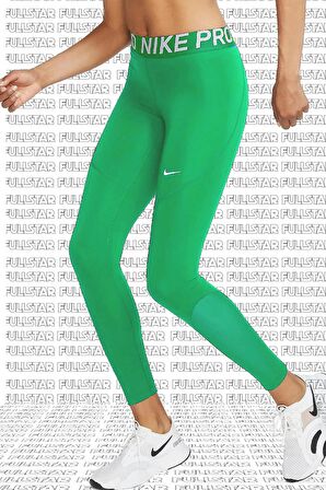 Nike Pro Tigh Fit Full Length Leggings Toparlayıcı Tam Boy Tayt Yeşil