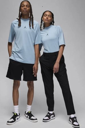 Nike Jordan Dri Fit Sport Men's Golf T-Shirt Unisex Glof Tişört Açık Mavi