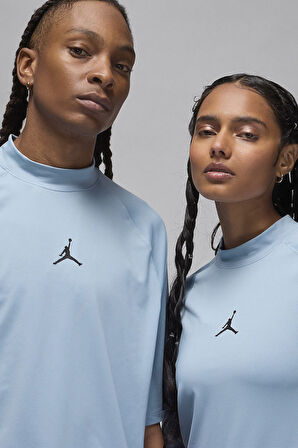 Nike Jordan Dri Fit Sport Men's Golf T-Shirt Unisex Glof Tişört Açık Mavi