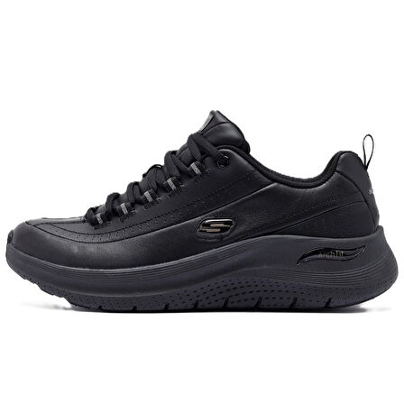 Skechers Arch Fit 2.0-Star Bound Leather Womens Sneaker Hakiki Deri Kadın Günlük Spor Ayakkabı Siyah
