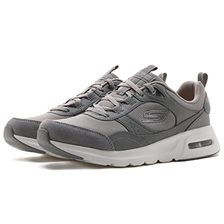 Skechers Skech-Air Court-Good Times Memory Foam Womens Sneaker Hafızalı Taban Kadın Günlük Spor Ayakkabı Gri