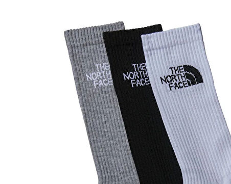 The North Face Multi Sport Cush Crew Sock 3P Çorap (3 Çift) NF0A882H3OW1 Siyah