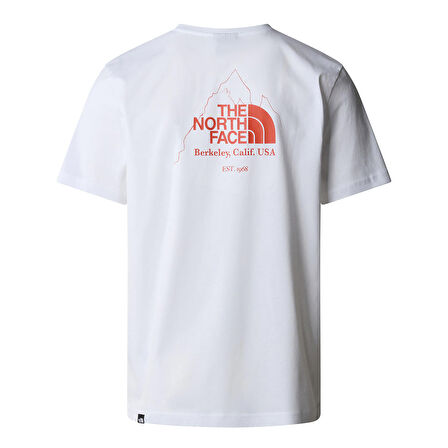 M Biner Graphic 4 Erkek Beyaz Outdoor T-Shirt NF0A894ZFN41