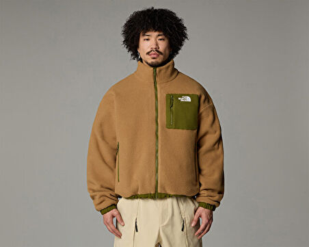The North Face M Yumiori Reversible Jacket Erkek Çift Taraflı Polar Outdoor Ceketi NF0A89GT39M1 Kahverengi