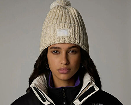 The North Face Cozy Chunky Cabin Beanie Unisex Outdoor Beresi NF0A887W86I1 Beyaz
