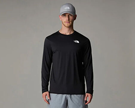 The North Face M 24/7 L/S Tee Erkek Outdoor Tişörtü NF0A894AJK31 Siyah
