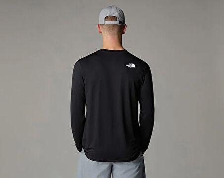 The North Face M 24/7 L/S Tee Erkek Outdoor Tişörtü NF0A894AJK31 Siyah