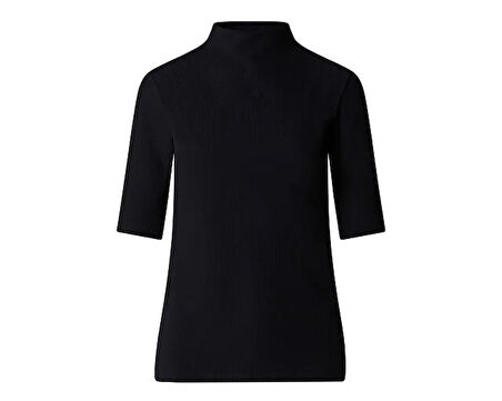 The North Face W S/S Mock Neck Slim Tee Kadın Outdoor Tişörtü NF0A89C3JK31 Siyah