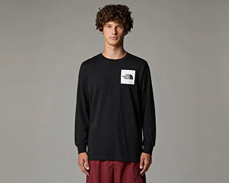 The North Face M L/S Fine Tee Erkek Outdoor Tişörtü NF0A8A6PJK31 Siyah