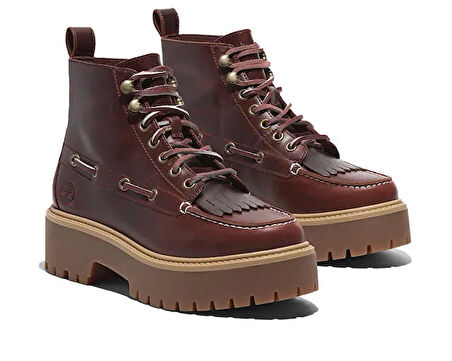 Timberland Stone Street Mid Lace Up Boot Kadın Günlük Bot TB0A27YZEIW1 Kırmızı