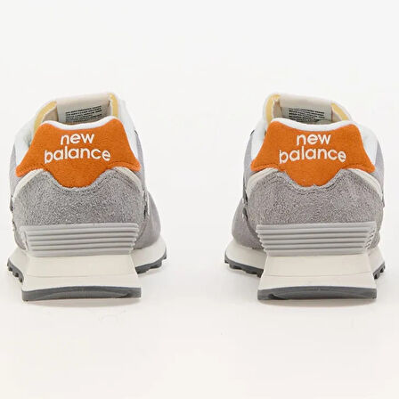 New Balance 574 Unisex Gray Leather Sneaker Günlük Hakiki Deri Spor Ayakkabı Gri