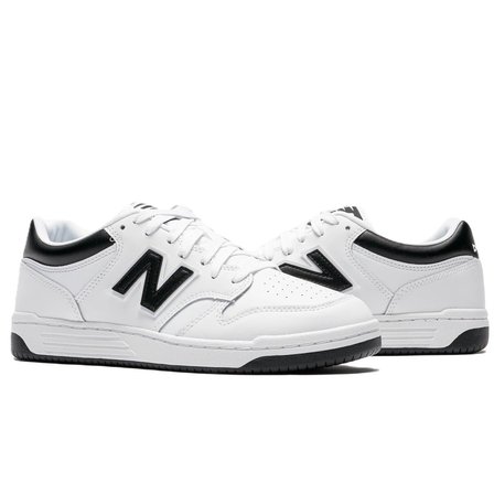 New Balance BB480 Leather Mens Sneaker White Hakiki Deri Unisex Günlük Spor Ayakkabı Beyaz