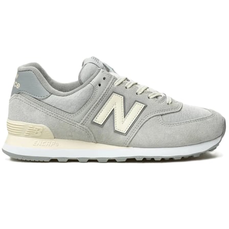 New Balance 574 Unisex Gray Leather Sneaker Günlük Hakiki Deri Spor Ayakkabı Gri