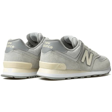 New Balance 574 Unisex Gray Leather Sneaker Günlük Hakiki Deri Spor Ayakkabı Gri